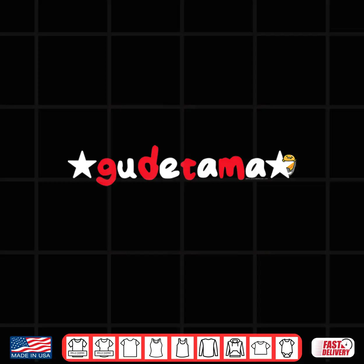 Gudetama Americana Usa America Stars Graphic Shirt Gudetama Americana Usa America Stars Graphic Shirt