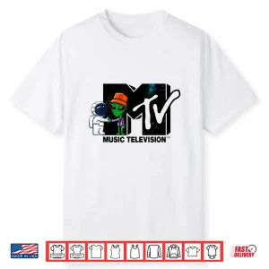 Mademark X Mtv Official Mtv Logo Astronaut Meets Alien Shirt