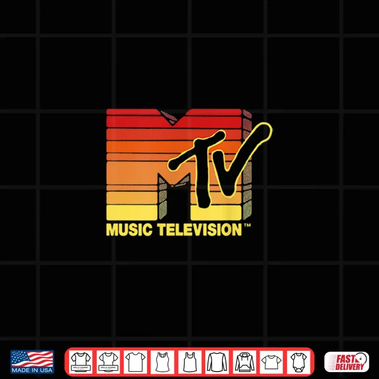 Design Mademark X MTV Hand Hewn Sun Stripes Vintage MTV Logo Shirt