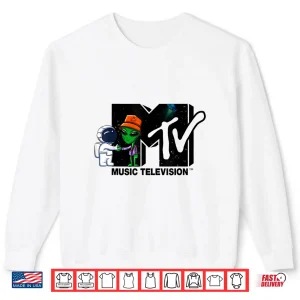 Sweatshirt Mademark X MTV Official MTV Logo Astronaut Meets Alien Shirt