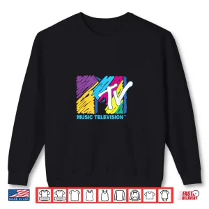 Sweatshirt Mademark X MTV Official MTV Logo Painted With Big Pen Shirt