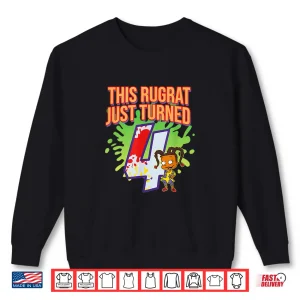 Sweatshirt Mademark X Rugrats This Rugrat Just Turned 4 4th Birthday Shirt