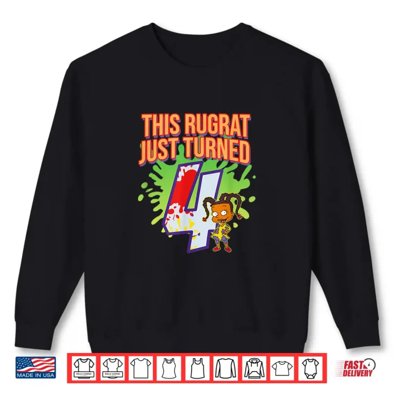 Sweatshirt Mademark X Rugrats This Rugrat Just Turned 4 4th Birthday Shirt
