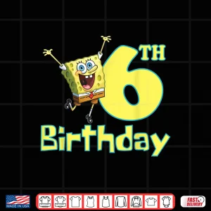 Design Mademark X Spongebob Squarepants 6th Birthday Party Shirt
