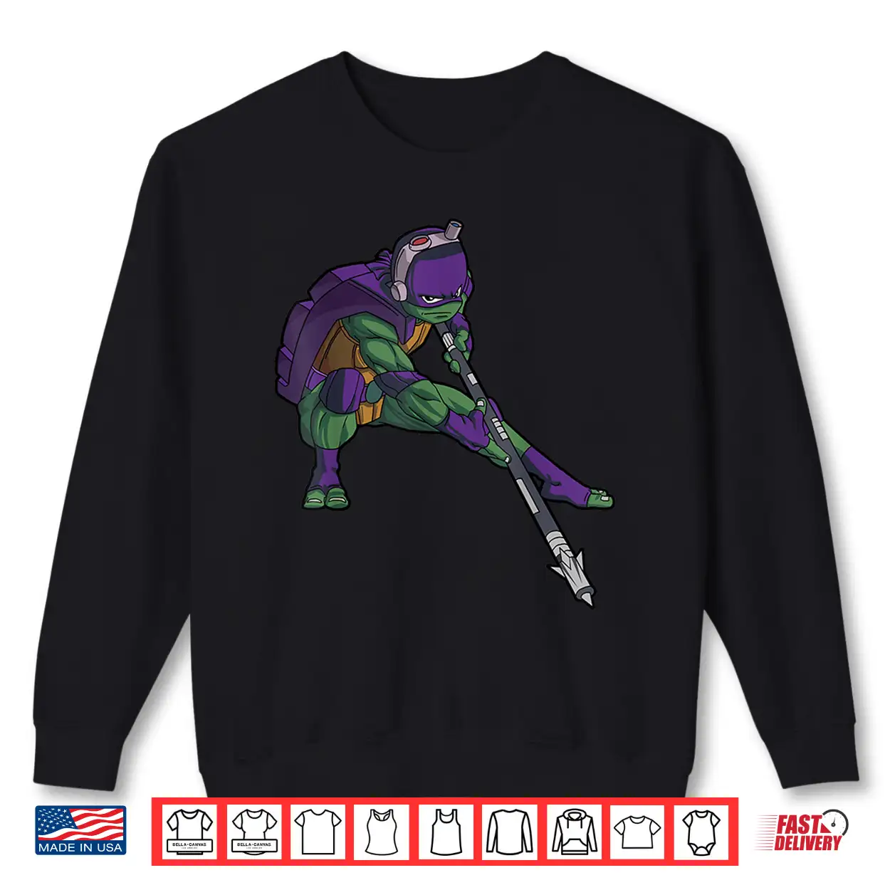 Mademark X Teenage Mutant Ninja Turtles Donnie Tech Bo Staff Shirt Mademark X Teenage Mutant Ninja Turtles Donnie Tech Bo Staff Shirt