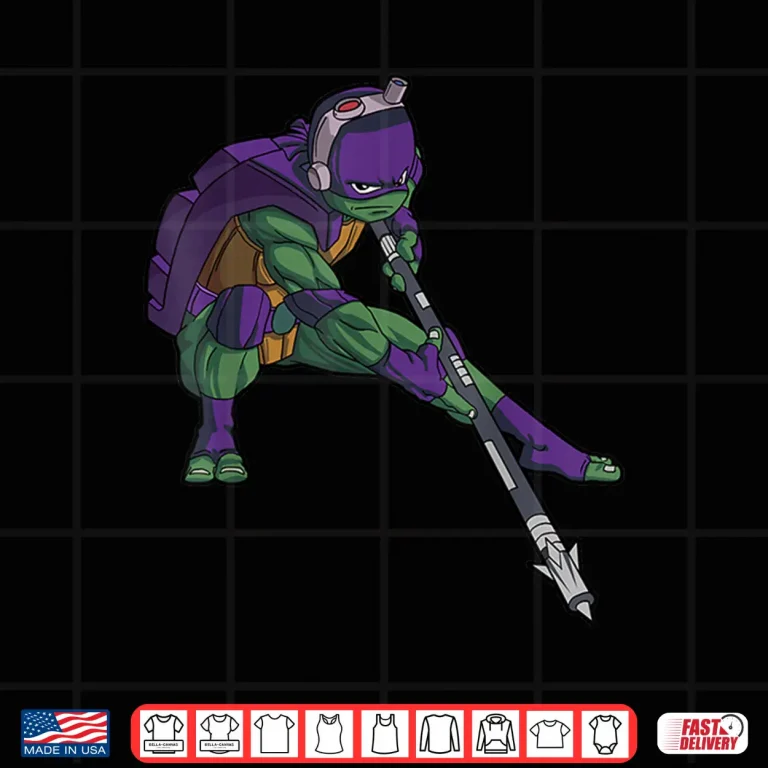 Design Mademark X Teenage Mutant Ninja Turtles Donnie Tech Bo Staff Shirt