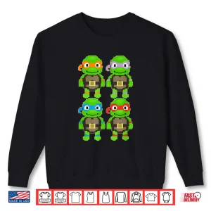 Sweatshirt Mademark X Teenage Mutant Ninja Turtles TMNT Pixel Art Shirt