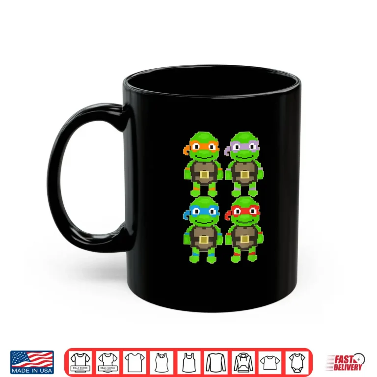 Mug Mademark X Teenage Mutant Ninja Turtles TMNT Pixel Art Shirt