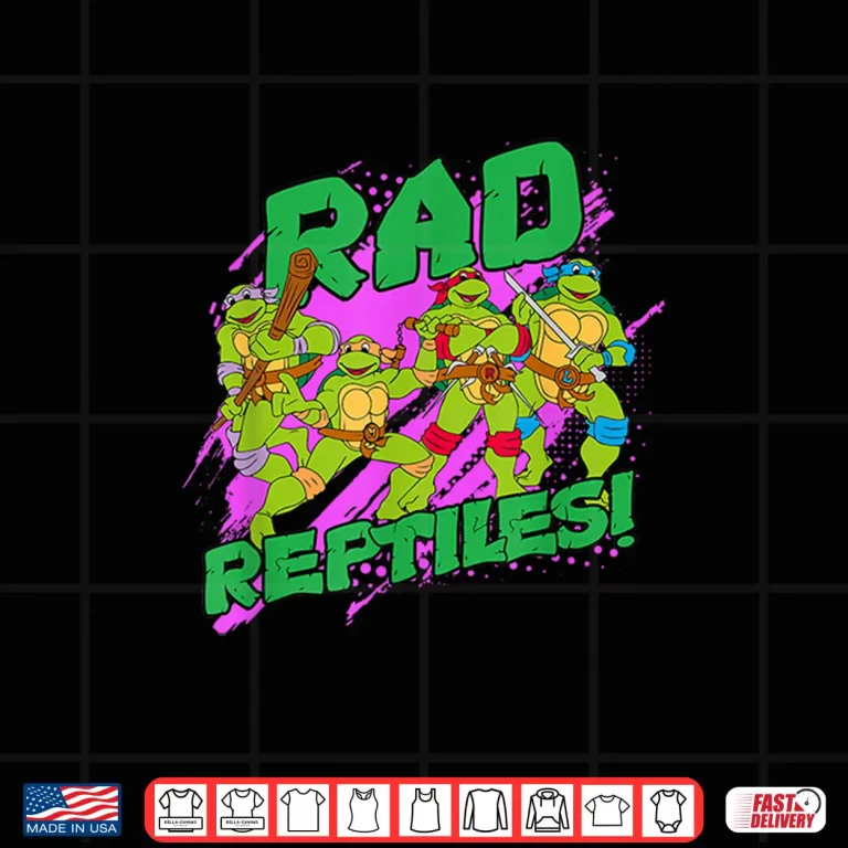 Design Mademark X Teenage Mutant Ninja Turtles TMNT Rad Reptiles Shirt