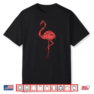 Pink Flamingo Watercolor Bird Painter Artistic Gift Shirt