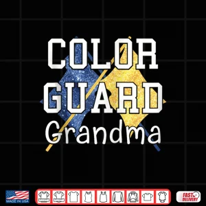 Design Color Guard Grandma Proud Performing Arts Family Shirt