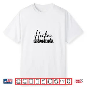 Hockey Grandma Proud Grandma With Puck Design Shirt