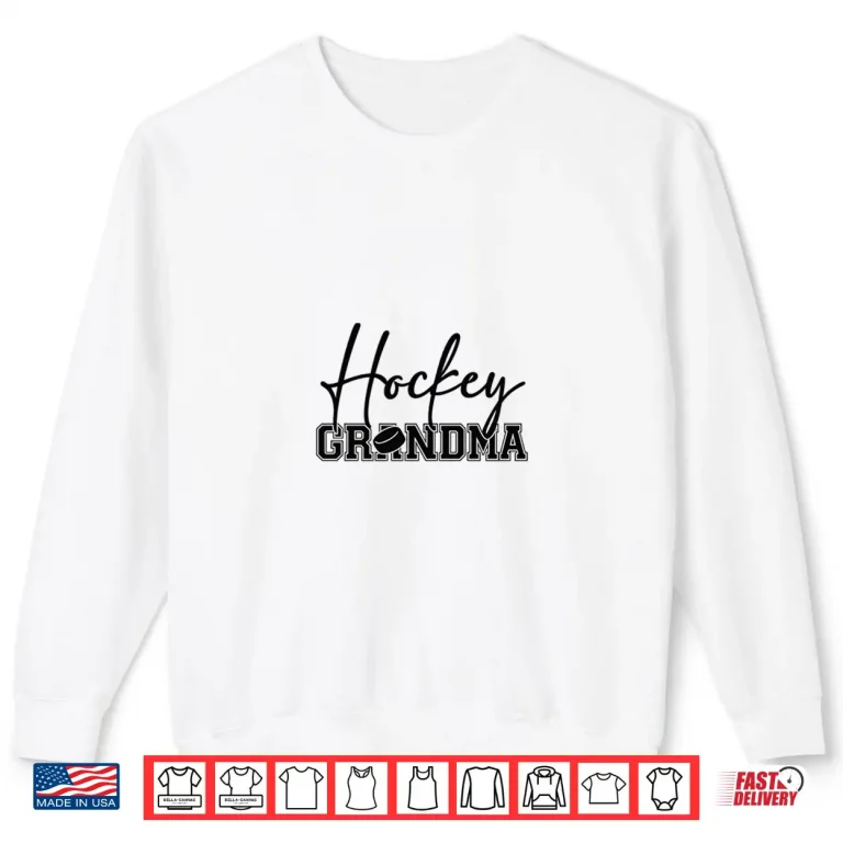 Sweatshirt Hockey Grandma Proud Grandma With Puck Design Shirt