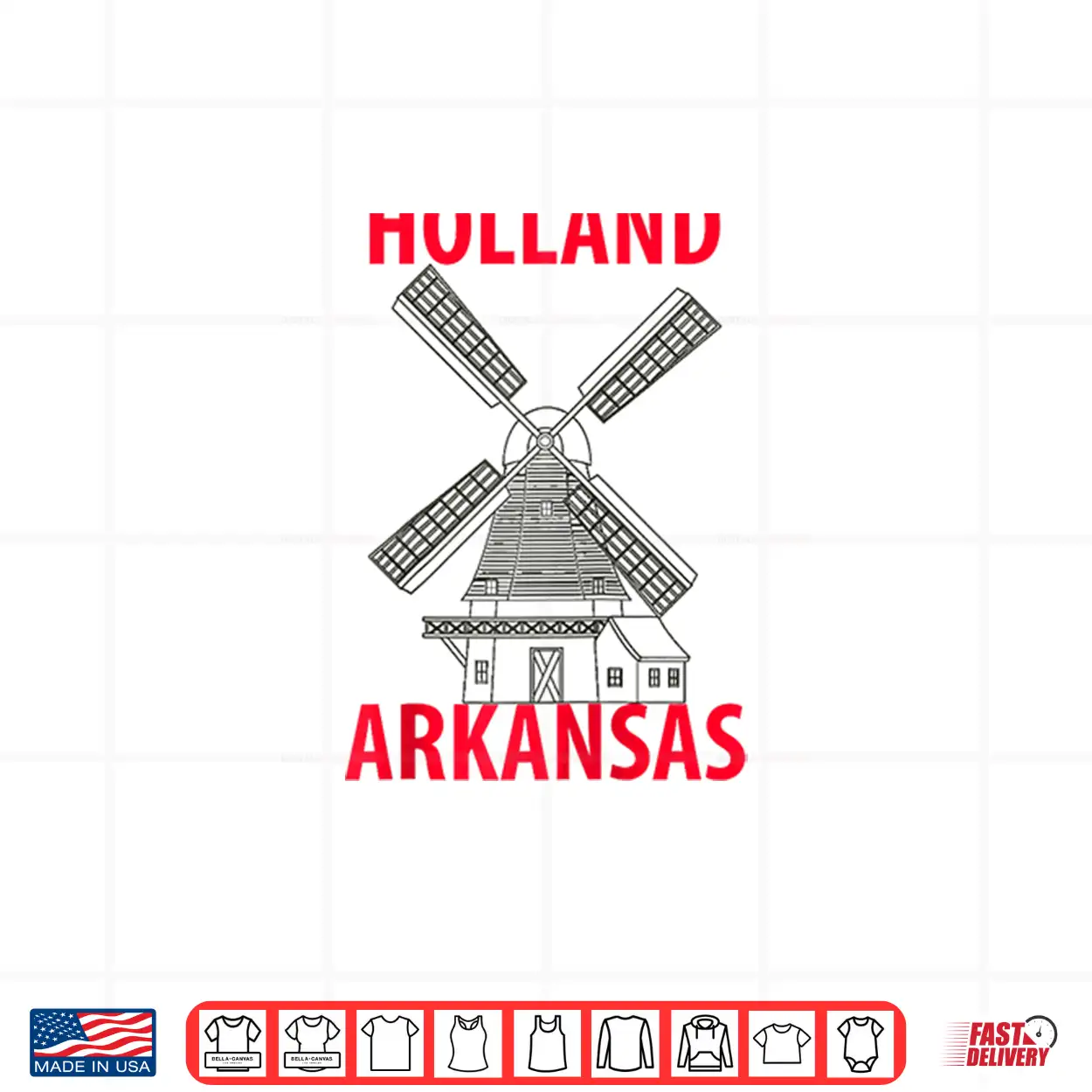 Holland Arkansas Usa Souvenir Classic Travel Shirt Holland Arkansas Usa Souvenir Classic Travel Shirt