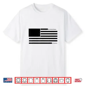 Redacted American Flag Censored Usa Satire Shirt