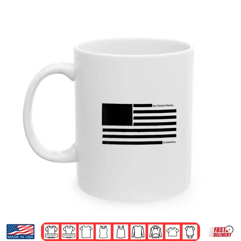 Mug Redacted American Flag Censored USA Satire Shirt