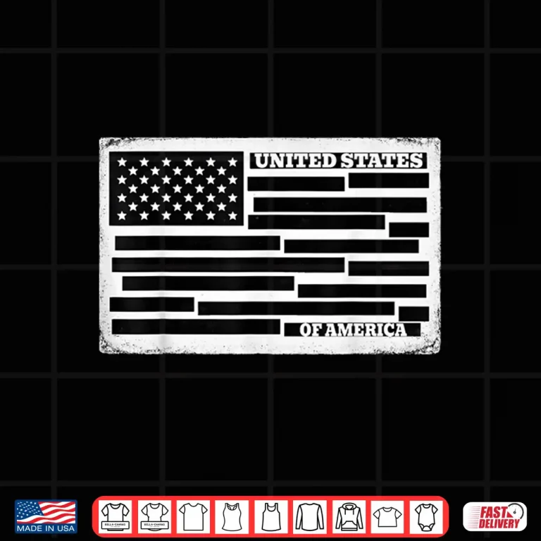 Design United States Of America Document Censored File USA Flag Shirt