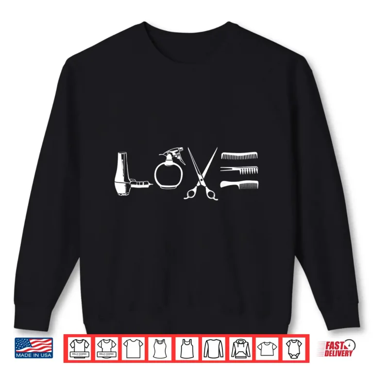 Sweatshirt Cool Hairdresser Beautician Cosmetology Barber Shirt