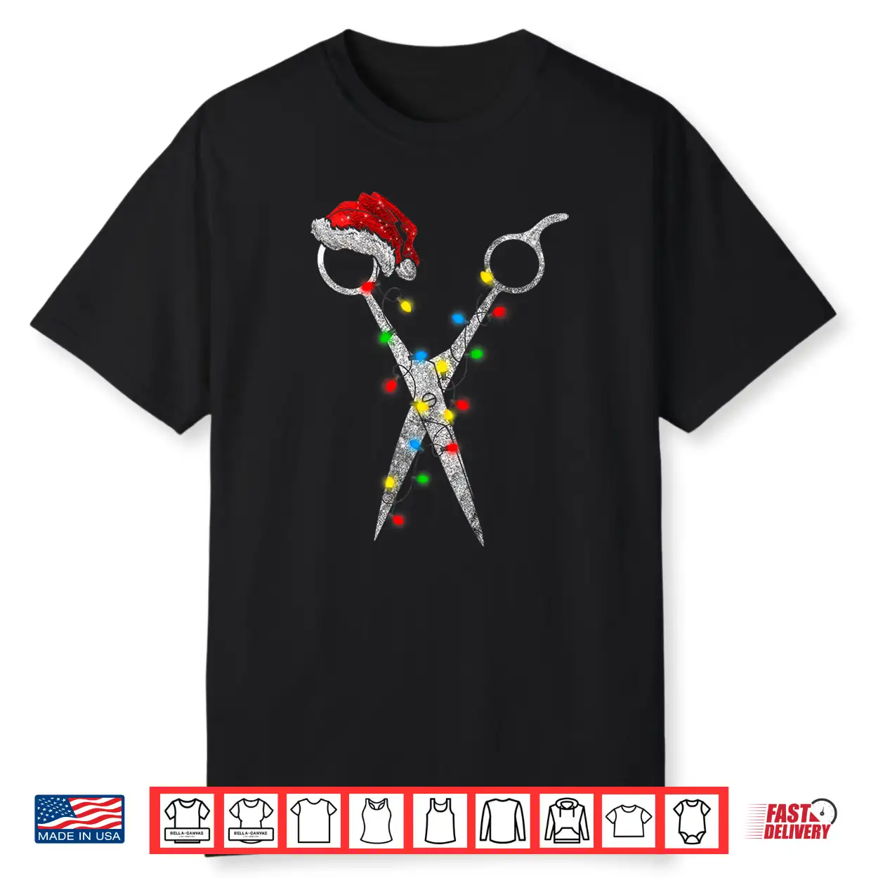 Funny Scissor Hairstylist Santa Christmas Hair Stylist Shirt Funny Scissor Hairstylist Santa Christmas Hair Stylist Shirt