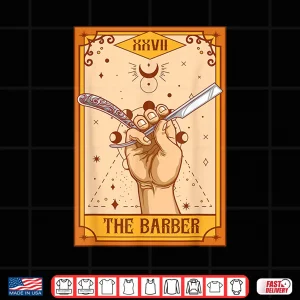 Funny Barber Hairstylist The Barber Tarot Card Shirt 3 Design Funny Barber Hairstylist The Barber Tarot Card Shirt