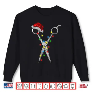 Funny Scissor Hairstylist Santa Christmas Hair Stylist Shirt 2 Sweatshirt Funny Scissor Hairstylist Santa Christmas Hair Stylist Shirt