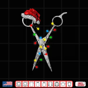Funny Scissor Hairstylist Santa Christmas Hair Stylist Shirt 4 Design Funny Scissor Hairstylist Santa Christmas Hair Stylist Shirt