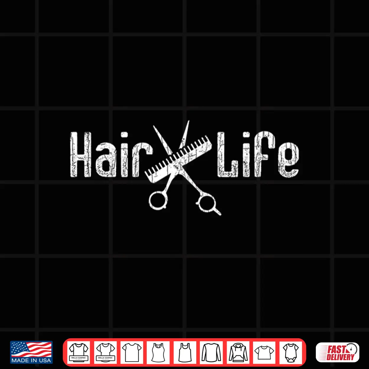 Hair Life Funny Hairdresser Hairstylist Barber Graphic Shirt Hair Life Funny Hairdresser Hairstylist Barber Graphic Shirt