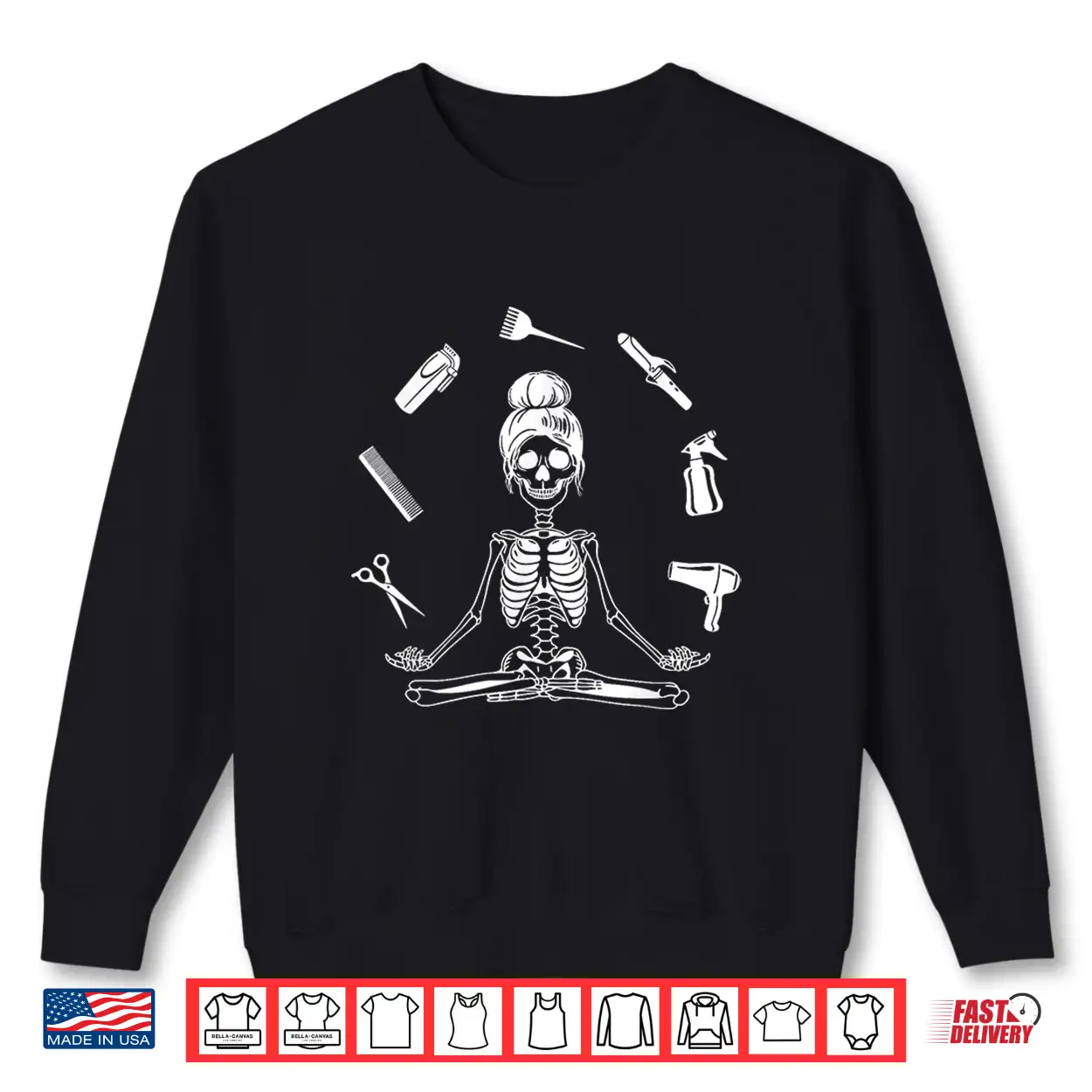 Hair Stylist Skeleton Hairdresser Hairstylist Graphic Shirt Hair Stylist Skeleton Hairdresser Hairstylist Graphic Shirt