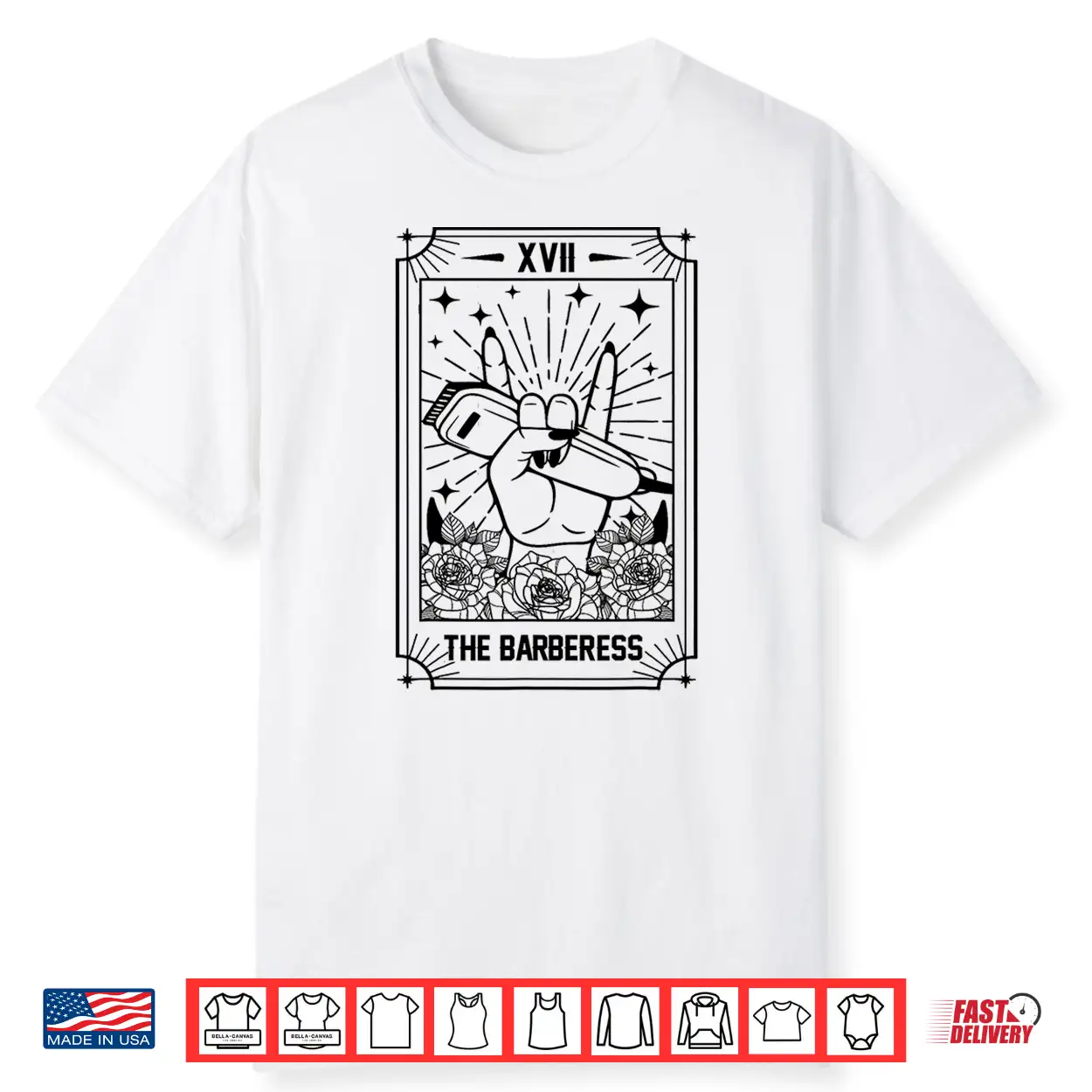 Hairstylist Proud Lady Barber The Barberess Tarot Card Shirt Hairstylist Proud Lady Barber The Barberess Tarot Card Shirt