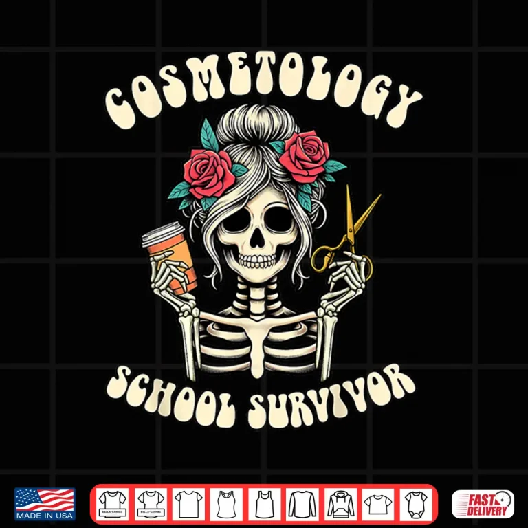 Design Hairstylist Grad New Cosmetology School Survivor Shirt