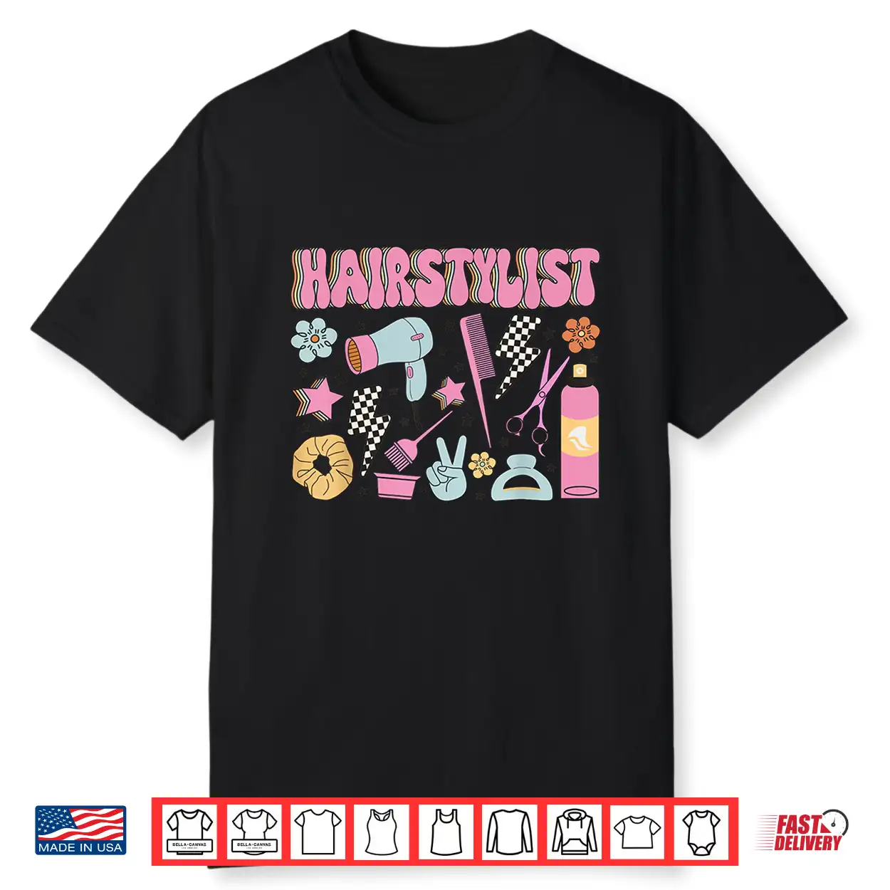 Retro Cosmetology Hairdresser Hair Dresser Tools Shirt Retro Cosmetology Hairdresser Hair Dresser Tools Shirt