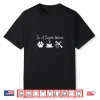 Simple Woman Dog Coffee Hairstylist Funny Women Shirt