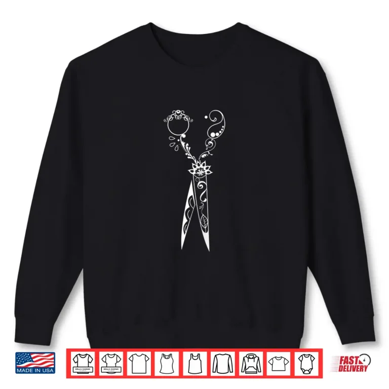 Sweatshirt Womens Hairdresser For Women Cute Gift Love Job Shirt
