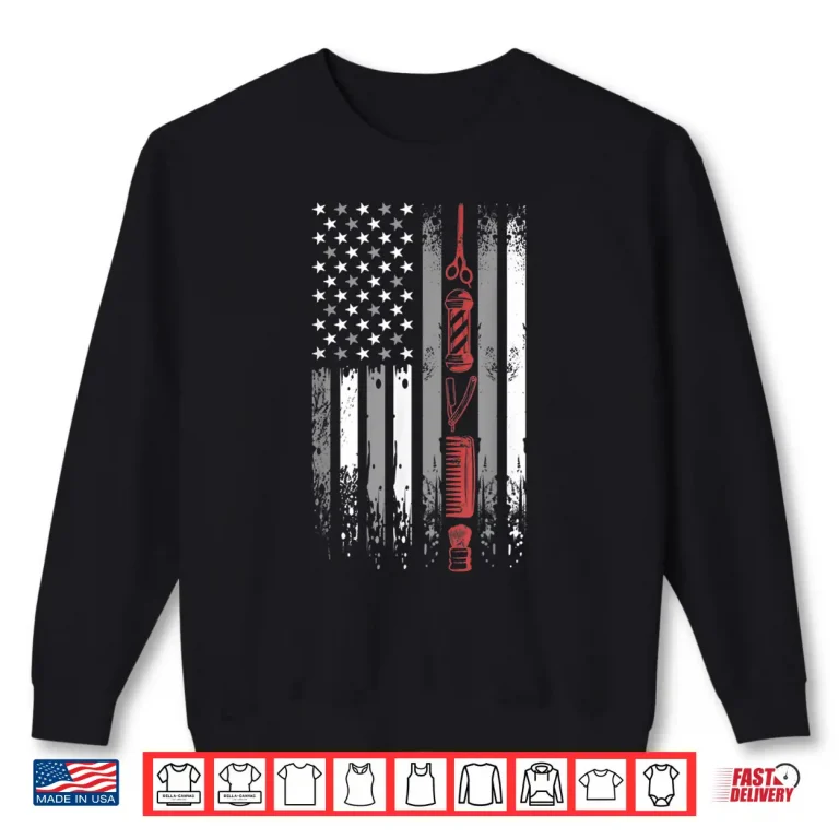 Sweatshirt Barber Barbershop Gift Hairdresser Hairstylist Shirt