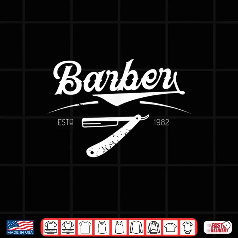 Design Barber Barbers Mens Hair Stylist Barbershop Shirt