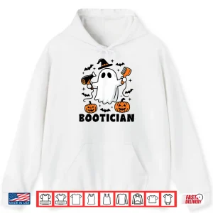 Hoodie Bootician Funny Beautician Halloween Ghost Hair Stylist Shirt