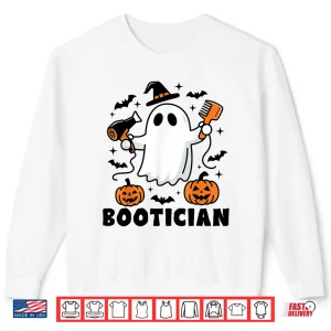 Sweatshirt Bootician Funny Beautician Halloween Ghost Hair Stylist Shirt
