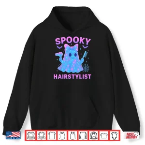 Funny Ghost Hairstylist Halloween Hairdresser Men Women Shirt 1 Hoodie Funny Ghost Hairstylist Halloween Hairdresser Men Women Shirt