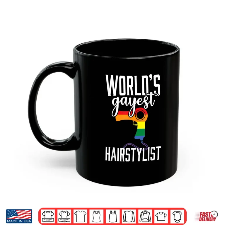 Mug Gay Hairstylist Funny LGBT Pride Hairdresser Gift Shirt