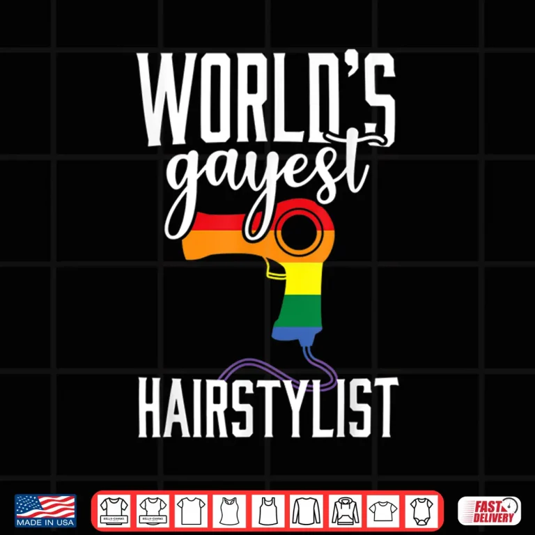 Design Gay Hairstylist Funny LGBT Pride Hairdresser Gift Shirt