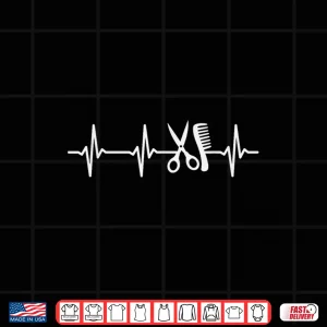 Hairdresser Heartbeat Professional Hairstylist Shirt 4 Design Hairdresser Heartbeat Professional Hairstylist Shirt