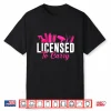 Licensed To Carry Hairstylist Cosmetologist Hairdresser Shirt