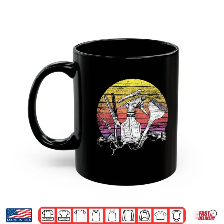 Mug Retro Hair Salon Barber Hairdresser Gift Hairstylist Shirt