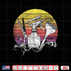 Design Retro Hair Salon Barber Hairdresser Gift Hairstylist Shirt