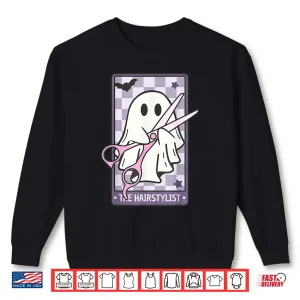 The Hairstylist Tarot Cute Cosmetologist Ghost Halloween Shirt 2 Sweatshirt The Hairstylist Tarot Cute Cosmetologist Ghost Halloween Shirt