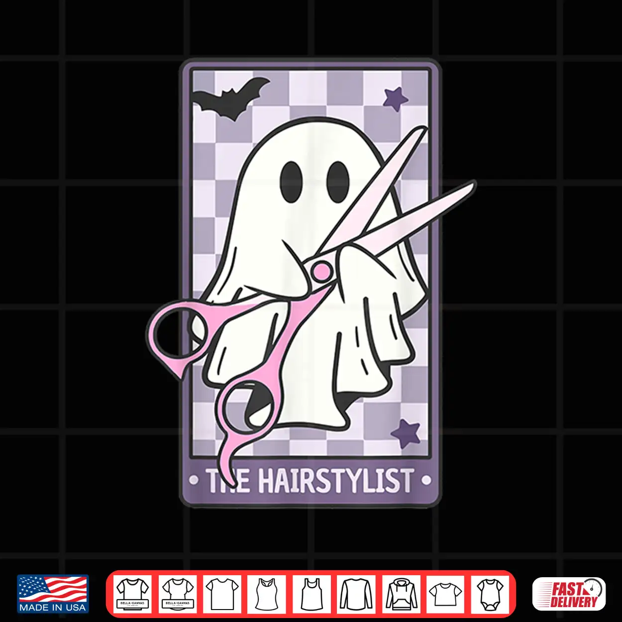 The Hairstylist Tarot Cute Cosmetologist Ghost Halloween Shirt The Hairstylist Tarot Cute Cosmetologist Ghost Halloween Shirt