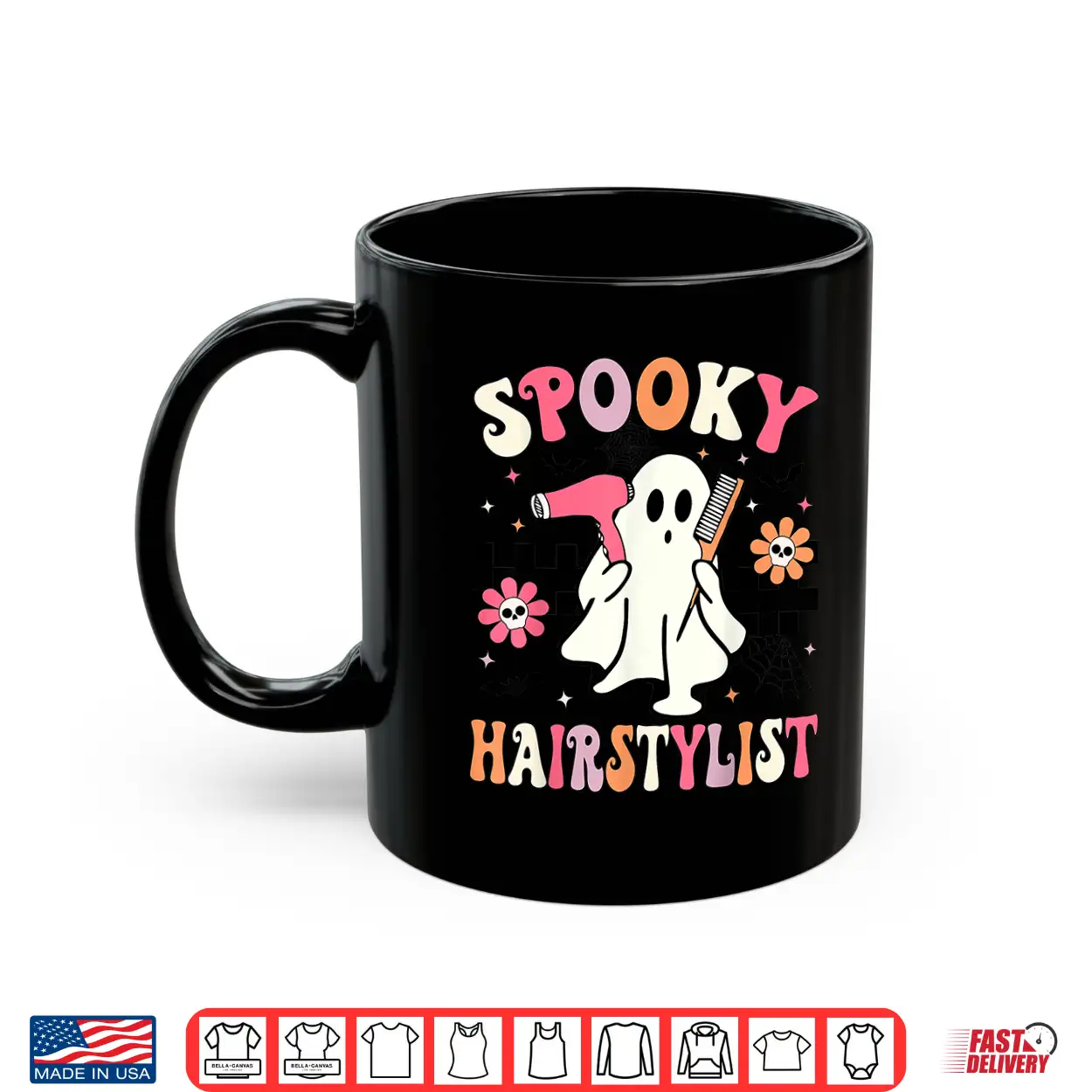 Spooky Hairstylist Halloween Groovy Hairdresser Shirt Spooky Hairstylist Halloween Groovy Hairdresser Shirt