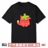 Cute Funny Sweet Cartoon Strawberry Shaped Cat Gifts Shirt