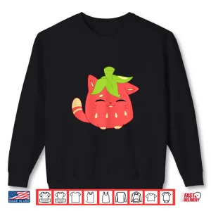 Cute Funny Sweet Cartoon Strawberry Shaped Cat Gifts Shirt 2 Sweatshirt Cute Funny Sweet Cartoon Strawberry Shaped Cat Gifts Shirt