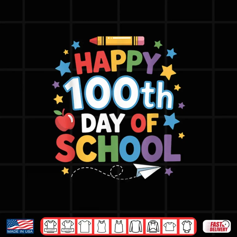 Design Happy 100th Day Of School Boys Student Celebration Shirt